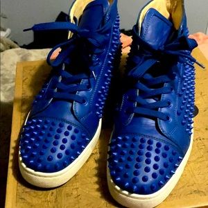 Men’s Louis Vuitton blue spike hightop